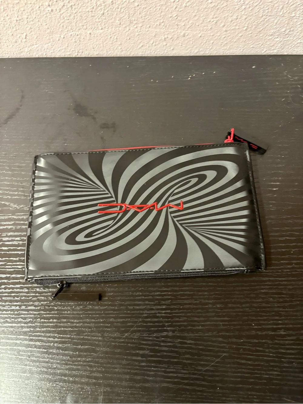 MAC Limited Edition Double Zip Optical Illusion Makeup Cosmetic Bag